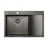 Мойка из нержавеющей стали Paulmark KRONER 78F, мойка, нержавеющая сталь, вороненая сталь pm217851-gml