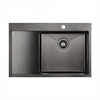 Мойка из нержавеющей стали Paulmark KRONER 78F, мойка, нержавеющая сталь, вороненая сталь pm217851-gmr