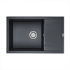 Мойка гранитная Paulmark FLUGEN 60, мойка, гранит, черный металлик pm317850-blm