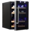 ColdVine С12-TBF2 винный шкаф отдельностоящий, 33 л, 534х340х510 мм, черный 130039