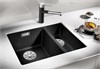 Мойка Blanco SUBLINE 340/160-U черный клапан-автомат InFino 525986 525986