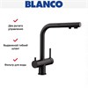 Смеситель Blanco FONTAS-S II 526672 Silgranit матовый черный 526672