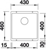 Мойка BLANCO SUBLINE 400-U Silgranit мягкий белый 527166
