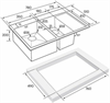Мойка Paulmark KRONER 78/2SF PM227851-BGL брашированное золото, левая pm227851-bgl