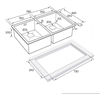 Мойка Paulmark GERBERG 78/2 UNI PM237844-BS брашированная нержавеющая сталь pm237844-bs