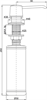 Дозатор для мыла Paulmark Sauber D001-401 антрацит - фото 56811