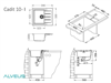 Кухонная мойка Alveus CADIT 10 CONCRETE-G81 серый (1132020) 1132020 - фото 71813