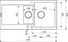 Кухонная мойка Kuppersberg Modena 1,5B2D WHITE 00008335 - фото 75199