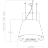 Островная вытяжка Elica EASY UX WH/F/50 - фото 81299