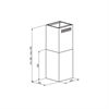 Островная вытяжка Maunfeld Bath Plus 402IL белый ка-00017506 - фото 86451