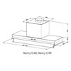 Встраиваемая вытяжка Kuppersberg NANCY S 90 Black 00006947 - фото 87164