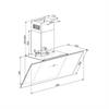 Каминная вытяжка Maunfeld Eagle 850 90 Glass Black ка-00022056 - фото 88749